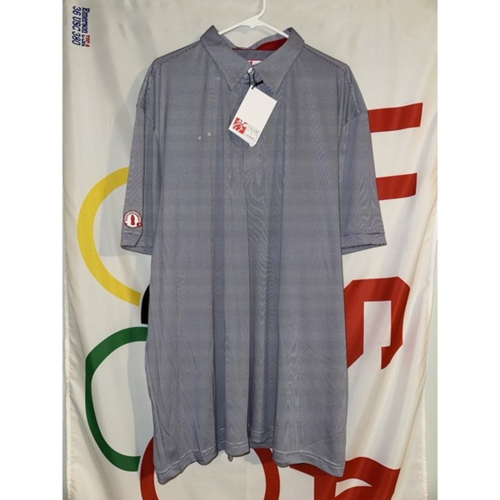 NWT Oobe Chick Fil‎ A Team Style Polo Shirt 5XL Restaurant Workwear